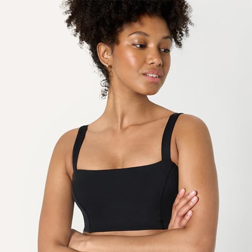 Image of Amazon Essentials Women's Active FormFlex Buttery Soft Light Support Bandeau Sports Bra with Adjustable Straps