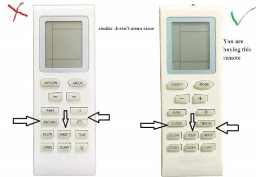 Image of AC Remote Compatible for Voltas Lloyd Godrej Onida Ac Remote 1 Ton 1.5 Ton 2 Ton Split /Window /Inverter /Non-Inverter 2star 3star 4star 5 Star (Same Remote Will Work Only)