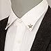 HUIFACAI Fashion Men Retro Star Brooch Pins Collar Suit Stick Breastpin Pin Brooch Gift Icon Badge Lapel Pin For Coat Caps, Antique Bronze Plated