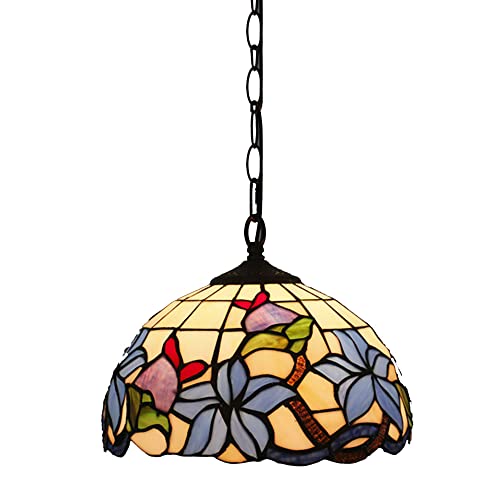 Lustre vitrail rétro pour casser la lumière agressive du bar