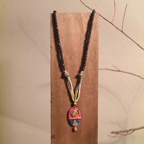 Image of AAKRITI ART CREATIONS Handcrafted Tribal & Ethnic Necklace Collection | Royal, Empress & Nomadic-Inspired Artisan Jewelry | Moonstone, Henna, Floral & Carnival Designs for Women