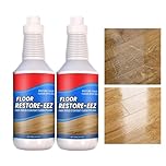 Floor Restore Eez, 2PCS Clean Hardwood Restore, Wood Floors Polishing Solution, Flooring Renewal Agent, Floor Cleaner for Shine Wood,Tile,Laminate,Easy Mop Application,Restores Glossing