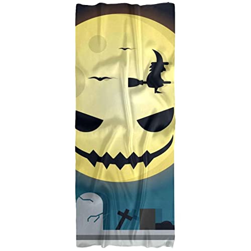 Bufanda ligera para mujer, primavera, otoño, invierno, chal, envoltura de Halloween, calabaza de fondo nocturno (5), Varios colores
