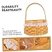 HOLIDYOYO Wedding Hand Woven Flower Basket Multipurpose Decorative Holder for Floral Arrangements for Events and Home Decor Charming Gift Basket for All Occasions