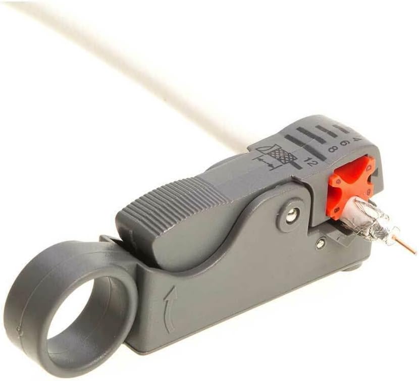 Rotary Coax Coaxial Cable Stripper Cutter Tool RG58 RG6 RG59 Quad