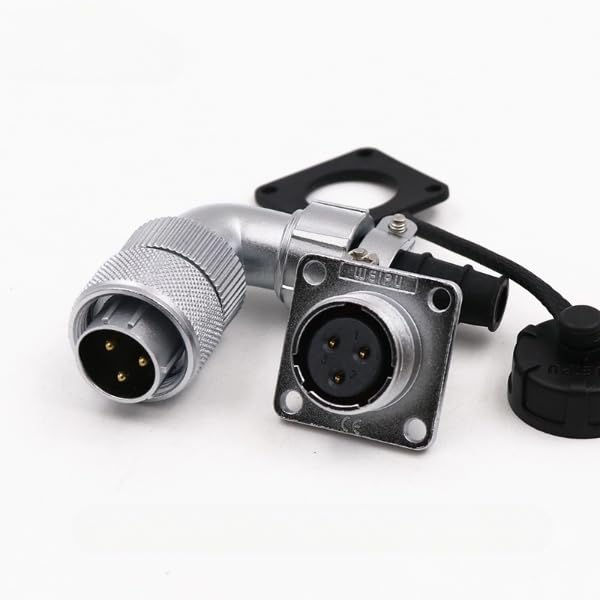 WF16 3pin Waterproof Aviation Male Plug and Female Socket TV/Z Right Angle Connector
