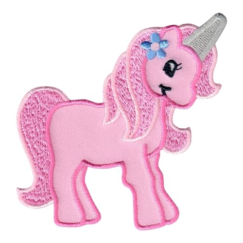 PatchMommy Unicornio Rosa Parche Termoadhesivo Parche Bordado para Ropa - Parches Infantiles y...