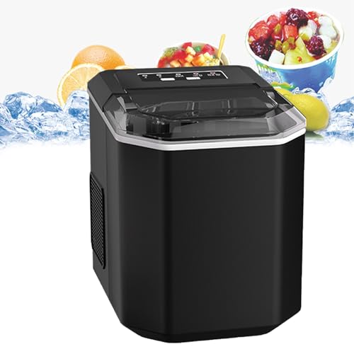 Máquina Portátil para Fabricar Hielo 12kg/24H Negra