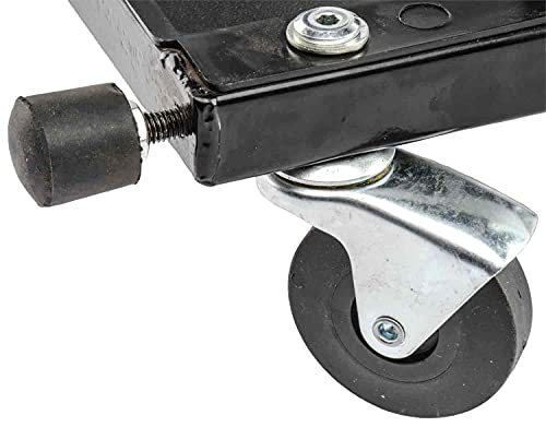 Jegs Mechanic Seat And Step Stool | 300 Lbs Capacity | Padded Seat | Black With Jegs Logo | Heavy-Duty Construction | Comfortable And Ergonomic Design | Smooth-Rolling Casters #TOP5