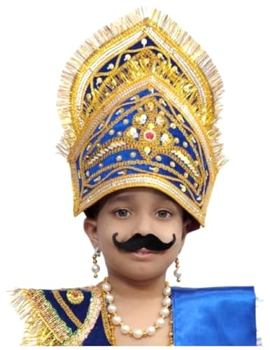 Image of BookMyCostume Meghnath (Meghnad) Indrajit Crown Mukut Kids & Adults Fancy Dress Costume Accessories