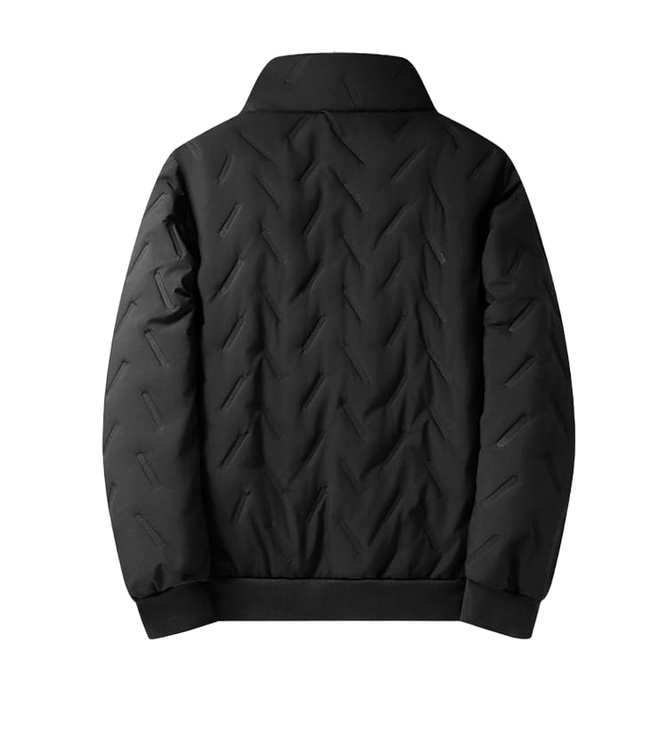 Men's winter jacket, lambswool lining, zippered thermal jacket, thermal outdoor casual jacket.2