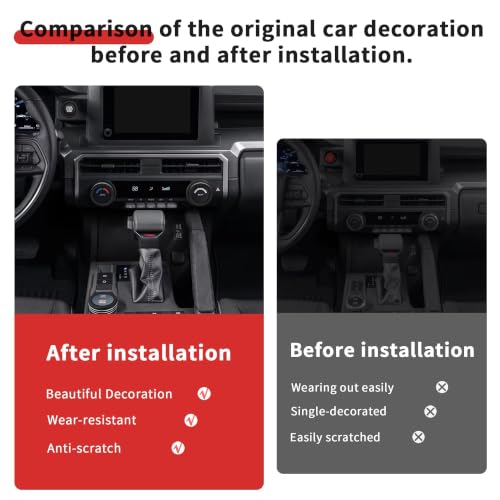 Image of for Toyota Tacoma 2024-2026 & 4Runner 2025-2026, 8-Inch Screen Aluminum Alloy Knob Cover Trim - Fits Push Start, AC, Volume & 4WD Gear Switch (Black, 6-Piece Set)