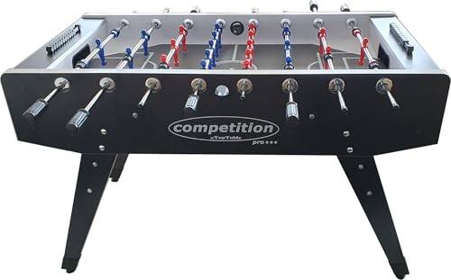 TopTable Competition Pro *** Formica/Metal Line Black w/Molded Player Kicker - Profi Fußballtisch mit geformten Puppen – Bild 3