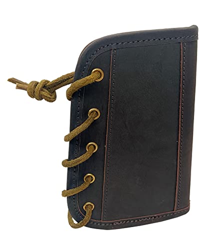 Leather Gun Buttstock Cheek Rest Pad With Rifle Shell Holder Ammo Cartridge 30-06,30-30,223 .308 (Right Hand - Dark Brown) #TOP3