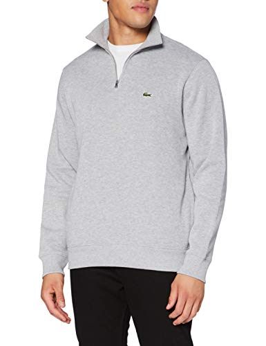 Lacoste SH1927 Felpa, Uomo, Grigio(Argent Chine)/Nero, L