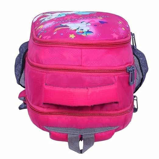 Image of Polyester kids Primary School Backpack, 30 Litres, Cartoon Print, for Tuition, Nursery to 5th Standard Boys and Girls Lightweight cartoon Bag