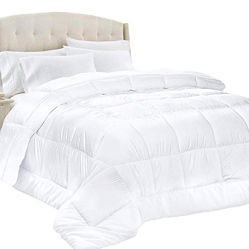 Amazon Com Equinox All Season White Quilted Comforter 88 X 88