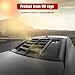 LitMiRaCle Window Louvers for Dodge Charger 2011-2023, Lambo Style Rear Windshield Sun Shade Cover for SXT GT R/T Scat Pack SRT Hellcat Widebody Redeye Daytona All Weather ABS (Carbon Fiber)