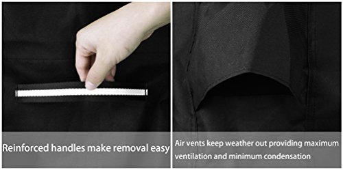 Patio Outdoor Sofa Covers Waterproof Black Loveseat Covers,Lawn Bench Covers Stackable Heavy Duty Outside Couch Covers Patio Furniture Covers,Outdoor Lounge Seat Covers Water Resistant,Black #TOP2