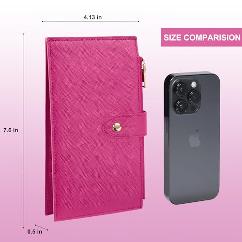 Image of Travelambo RFID Wallet Women Large Size Bifold Multi Card Wallet Case with Zipper Pocke Credit Card Holder for Women