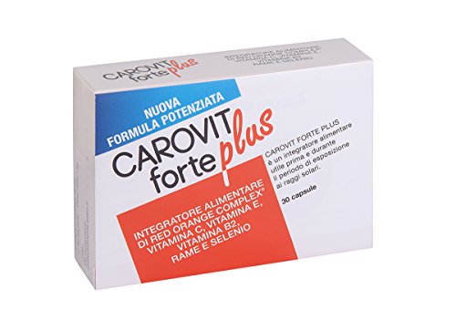 Supplement per l'esposizione solare carovit forte plus 30 capsule