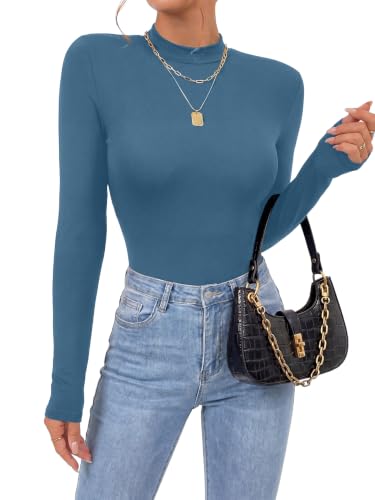 Image of OPOIPIN Women's Long Sleeve Basic Bodysuit