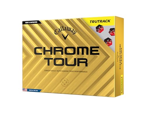 Callaway Golf Chrome Tour Golf Balls (True Track (Yellow)