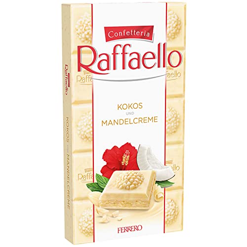 Image of Ferrero Raffaello Chocolate Bar with Coconut and Almond Cream 90 grams