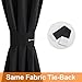 RYB HOME 100% Blackout Door Curtain