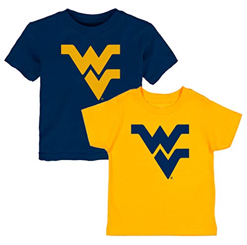West Virginia Mountaineers Home and Away Baby/Toddler Tshirt Combo Set (2T)
