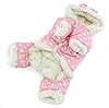 SELMAI Water-Resistant Polka Dots Fleece Lined Dog... #1