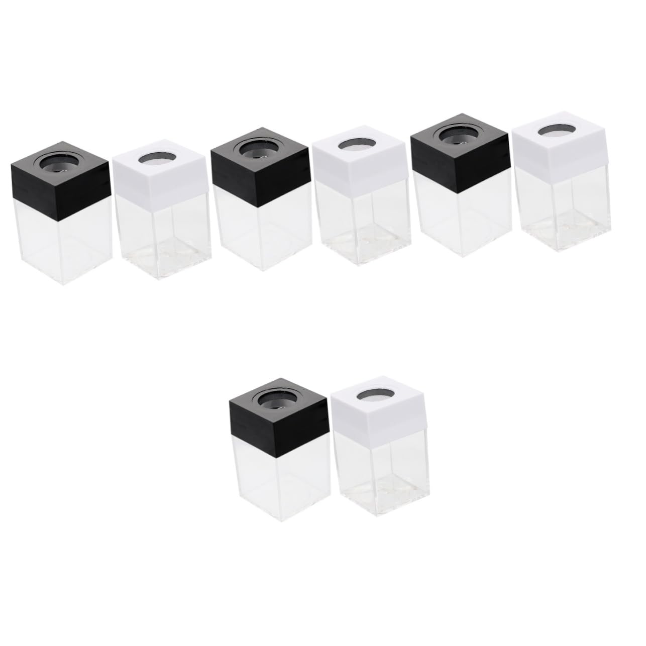 Lurrose 8 Pz secchio di spilli graffetta per fogli contenitore magnetico per graffette organizzatori scrivania organizzatore scrivania ufficio clip custodia per graffette porta graffette