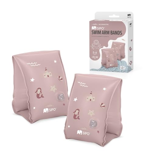 SIPO Brassards de natation gonflables pour enfants de 3 Ă 6 ans, pour apprendre Ă nager, 15 Ă 30 kg, pour les vacances Ă la piscine, les vacances et le plaisir aquatique