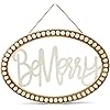 Auldhomedesignbeadedwoodenchristmassignbemerryovalwoodholidaydecorhangingsign  Urban Country Home Decor Auldhome design beaded wooden christmas sign be merry oval wood holiday decor hanging sign  urban country home decor