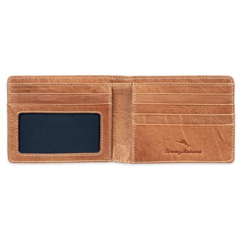 Image of Tommy Bahama Men's Crunch Leather Slimfold Wallet