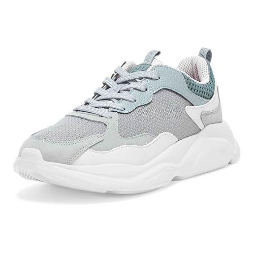 HUGO Running Style Mix Material Sneakers Pebble Grey