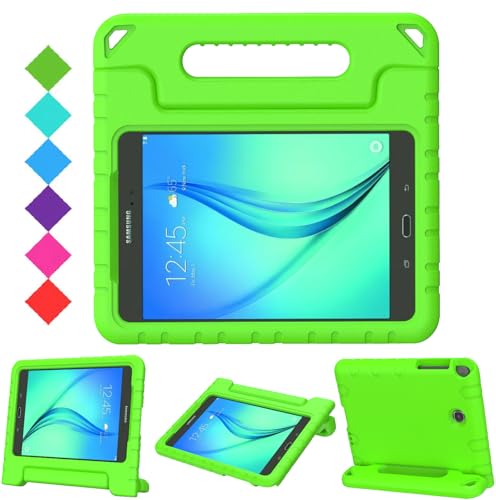 BMOUO Kids Case for Galaxy Tab A 8.0 (2015) SM-T350 - Shockproof Light Weight Handle Stand Kids Case for Galaxy Tab A 8.0-inch 2015 Tablet - Green