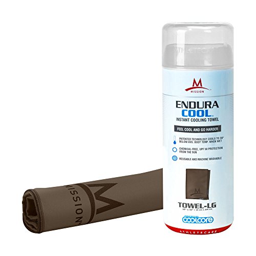 Mission Enduracool Microfiber Cooling Towel, Coyote Brown, Large