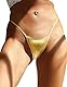 Sohimary 409 Damen Mini Glitzer String Tanga XS S M 32 34 36 38 Gold