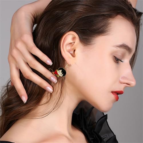 MALOYANVE Teacher Earrings Lovely Lightweight Statement Dangle Earrings Fashion Jewelry for Women Fans3