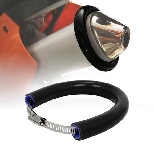 Protector de silenciador 33-52cm ajustable universal para Pit Bike Negro