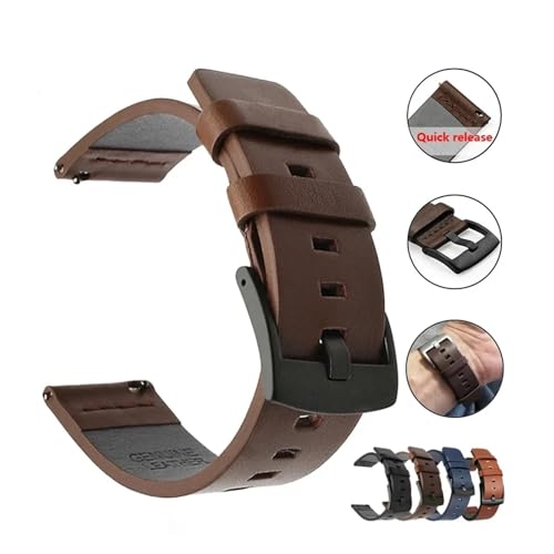 Correa de reloj de 22mm de cuero elegante para oficina y eventos formales 2
