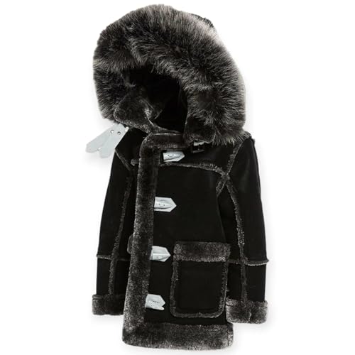 Kids Denali Shearling Jacket (Black)2