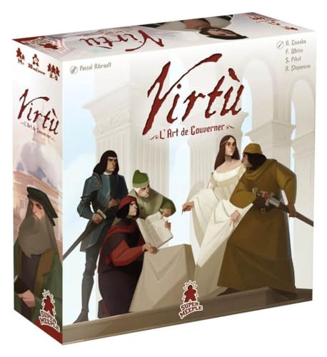 Juego de Mesa Virtù: Temática del Renacimiento Italiano, Juego Estratégico Profundo de Construcción Urbana para Adultos y Adolescentes a Partir de 14 Años, 2-5 Jugadores, Tiempo de Juego Promedio 60-150 Minutos, Fabricado por Super Meeple miniatura 1