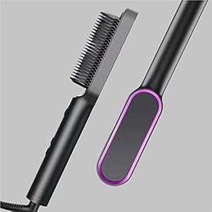 HIPTAGE Hair Straightener Comb for Women & Men, Hair Styler, Straightener machine Brush/PTC Heating Electric Straightener with 5 Temperature Control