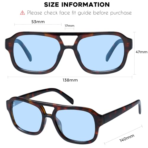 Image of mosanana Small Square Aviator Sunglasses for Women MS52362 | Retro Narrow Frame, UV400 Protection, Designed for Daily Outfits, Travel and Fashion Looks