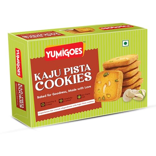 Image of Yumigoes Kaju Pista Cookies 400G (Pack of 3)