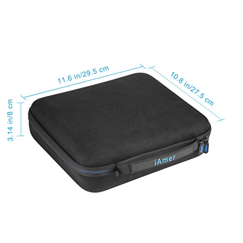 iAmer Funda para Nintendo Switch, Estuche para Nintendo Switch Consola, Adaptador AC, Joy-Con Grip (o Pro Controller), Cable HDMI, Strap Joy-Con y otros Accesorios con 21 Cartuchos de Juegos