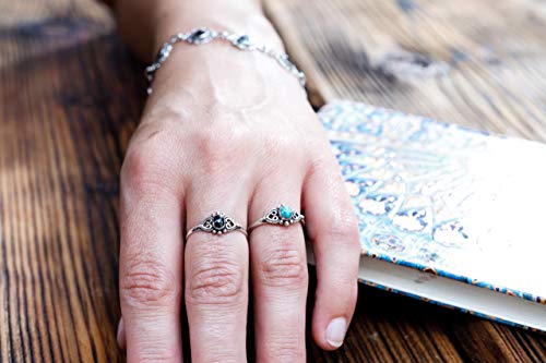 WINDALF - Anello medievale Boho Melina h: 0,8 cm