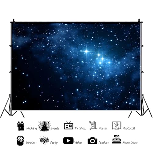 Fondo Fotográfico Universo 12x8FT Starry Night Sky miniatura 3
